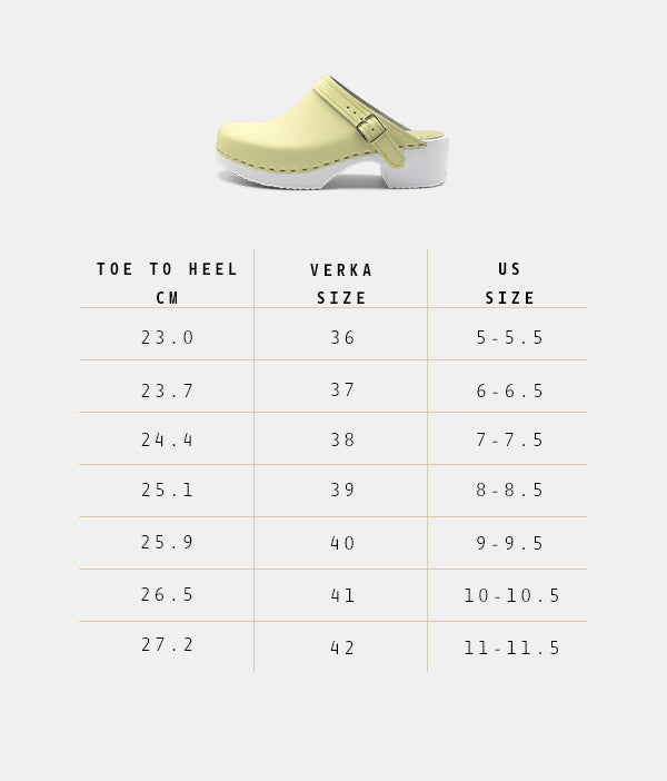 Comfort base clogs, mellow yellow, white base